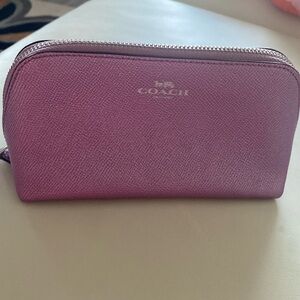 Coach Purple Cosmetic Bag
